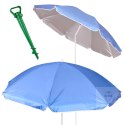 Parasol ogrodowy plażowy regulowany łamany składany UV 150cm niebieski Kik Sp. z o. o. Sp. k.