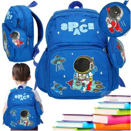 Plecak dla przedszkolaka szkolny dziecięcy astronauta 30x14x23cm Kik Sp. z o. o. Sp. k.