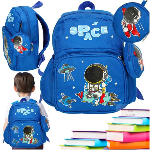Plecak dla przedszkolaka szkolny dziecięcy astronauta 30x14x23cm Kik Sp. z o. o. Sp. k. Plecak dla przedszkolaka szkolny dziecięcy astronauta 30x14x23cm Kik Sp. z o. o. Sp. k.