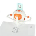 Robot edukacyjny interaktywny nauka rysowania pisania zestaw fiszki mazaki pomarańczowy Kik Sp. z o. o. Sp. k.
