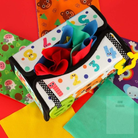 Sorter pudełko z chusteczkami sensoryczne montessori mata 2w1 Kik Sp. z o. o. Sp. k. Sorter pudełko z chusteczkami sensoryczne montessori mata 2w1 Kik Sp. z o. o. Sp. k.