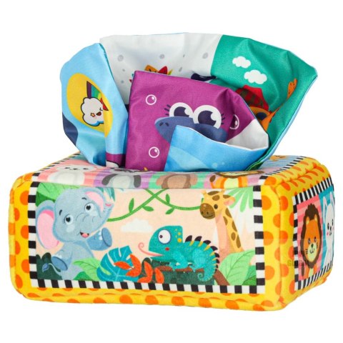 Sorter pudełko z chusteczkami sensoryczne montessori pluszowe cyfry litery Kik Sp. z o. o. Sp. k. Sorter pudełko z chusteczkami sensoryczne montessori pluszowe cyfry litery Kik Sp. z o. o. Sp. k.
