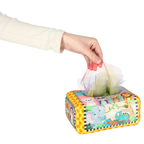 Sorter pudełko z chusteczkami sensoryczne montessori pluszowe cyfry litery Kik Sp. z o. o. Sp. k. Sorter pudełko z chusteczkami sensoryczne montessori pluszowe cyfry litery Kik Sp. z o. o. Sp. k.