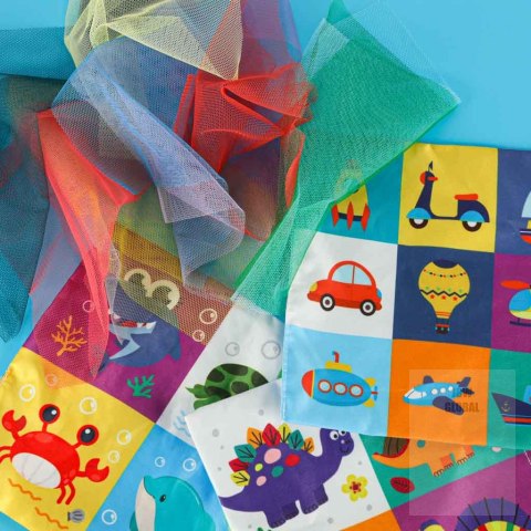 Sorter pudełko z chusteczkami sensoryczne montessori pluszowe cyfry litery Kik Sp. z o. o. Sp. k. Sorter pudełko z chusteczkami sensoryczne montessori pluszowe cyfry litery Kik Sp. z o. o. Sp. k.