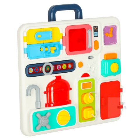 Tablica manipulacyjna sensoryczna montessori kuchnia zegar światło dźwięk Kik Sp. z o. o. Sp. k. Tablica manipulacyjna sensoryczna montessori kuchnia zegar światło dźwięk Kik Sp. z o. o. Sp. k.