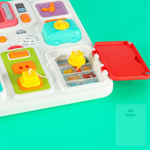 Tablica manipulacyjna sensoryczna montessori kuchnia zegar światło dźwięk Kik Sp. z o. o. Sp. k. Tablica manipulacyjna sensoryczna montessori kuchnia zegar światło dźwięk Kik Sp. z o. o. Sp. k.
