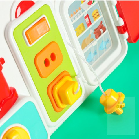Tablica manipulacyjna sensoryczna montessori kuchnia zegar światło dźwięk Kik Sp. z o. o. Sp. k. Tablica manipulacyjna sensoryczna montessori kuchnia zegar światło dźwięk Kik Sp. z o. o. Sp. k.