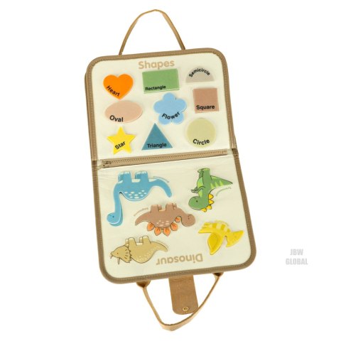 Tablica manipulacyjna sensoryczna montessori walizka dinozaury Kik Sp. z o. o. Sp. k. Tablica manipulacyjna sensoryczna montessori walizka dinozaury Kik Sp. z o. o. Sp. k.