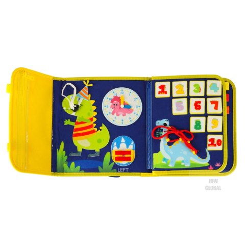Tablica manipulacyjna sensoryczna montessori walizka plecak niebieska Kik Sp. z o. o. Sp. k. Tablica manipulacyjna sensoryczna montessori walizka plecak niebieska Kik Sp. z o. o. Sp. k.