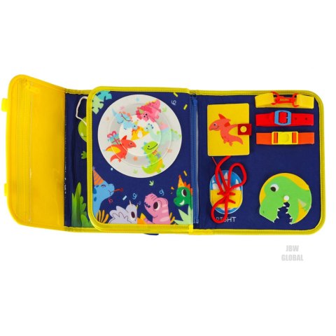 Tablica manipulacyjna sensoryczna montessori walizka plecak niebieska Kik Sp. z o. o. Sp. k. Tablica manipulacyjna sensoryczna montessori walizka plecak niebieska Kik Sp. z o. o. Sp. k.