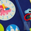 Tablica manipulacyjna sensoryczna montessori walizka plecak niebieska Kik Sp. z o. o. Sp. k.