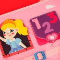 Tablica manipulacyjna sensoryczna montessori walizka plecak różowa Kik Sp. z o. o. Sp. k.