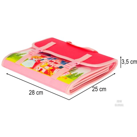 Tablica manipulacyjna sensoryczna montessori walizka plecak różowa Kik Sp. z o. o. Sp. k. Tablica manipulacyjna sensoryczna montessori walizka plecak różowa Kik Sp. z o. o. Sp. k.