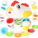 Układanka edukacyjna sorter dopasuj kształty jajka 10 szt. kura Kik Sp. z o. o. Sp. k.