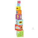 Wieża edukacyjna drewniana sorter kształty nauka liczenia 71cm XXL