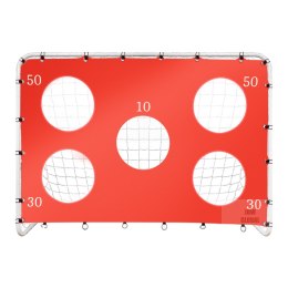 Bramka piłkarska do piłki nożnej dla dzieci treningowa 2w1 + mata celności 215 x 153 x 76 cm
