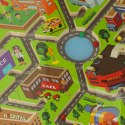 Gra labirynt magnetyczna planszowa drewniana do podróży duże miasto 2 graczy