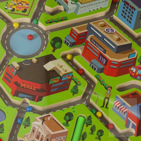 Gra labirynt magnetyczna planszowa drewniana do podróży duże miasto 2 graczy Gra labirynt magnetyczna planszowa drewniana do podróży duże miasto 2 graczy