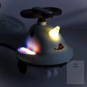 Jeździk grawitacyjny LED Swing FIX S1 skuter z rączką szary max 65kg Kik Sp. z o. o. Sp. k.