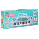 Keyboard dla dzieci pianinko interaktywne organki 37 klawiszy mikrofon statyw niebieskie Kik Sp. z o. o. Sp. k.