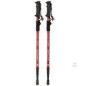 Kijki kije trekkingowe do nordic walking składane 2 sztuki czerwone