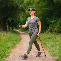 Kijki kije trekkingowe do nordic walking składane 2 sztuki czerwone