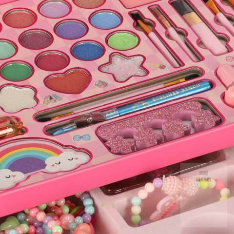 Kuferek zestaw kosmetyków do makijażu i paznokci makeup kosmetyki cienie lakiery szuflady syrenka Kik Sp. z o. o. Sp. k. Kuferek zestaw kosmetyków do makijażu i paznokci makeup kosmetyki cienie lakiery szuflady syrenka Kik Sp. z o. o. Sp. k.