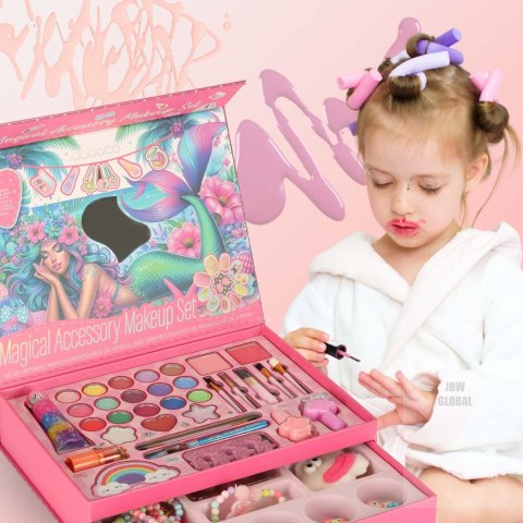 Kuferek zestaw kosmetyków do makijażu i paznokci makeup kosmetyki cienie lakiery szuflady syrenka Kik Sp. z o. o. Sp. k. Kuferek zestaw kosmetyków do makijażu i paznokci makeup kosmetyki cienie lakiery szuflady syrenka Kik Sp. z o. o. Sp. k.