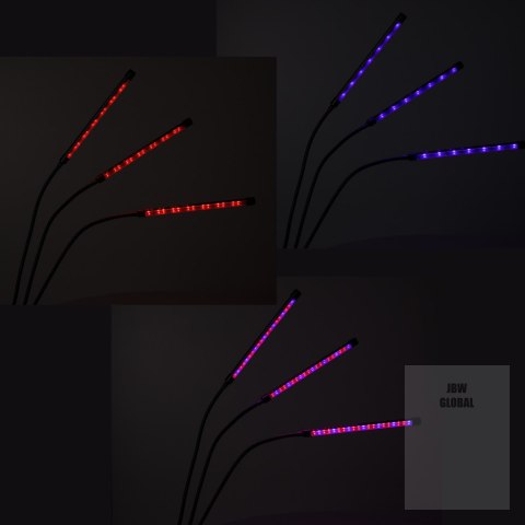 Lampa do roślin LED uprawy wzrostu panel 3 żarówki Kik Sp. z o. o. Sp. k. Lampa do roślin LED uprawy wzrostu panel 3 żarówki Kik Sp. z o. o. Sp. k.