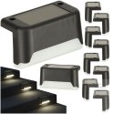 Lampa solarna schodowa ogrodowa zewnętrzna LED na schody czujnik zmierzchu 8 sztuk Kik Sp. z o. o. Sp. k.