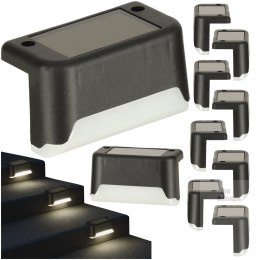 Lampa solarna schodowa ogrodowa zewnętrzna LED na schody czujnik zmierzchu 8 sztuk Kik Sp. z o. o. Sp. k.