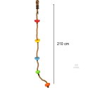 Lina do wspinaczki huśtawka sznur wspinaczkowy z węzłami platformami 200cm Kik Sp. z o. o. Sp. k.