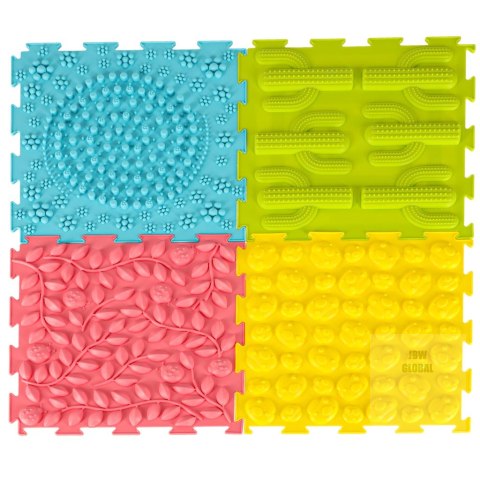 Mata sensoryczna puzzle montessori do masażu stóp 8 elementów pastelowe Kik Sp. z o. o. Sp. k. Mata sensoryczna puzzle montessori do masażu stóp 8 elementów pastelowe Kik Sp. z o. o. Sp. k.