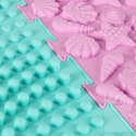 Mata sensoryczna puzzle montessori do masażu stóp 8 elementów pastelowe Kik Sp. z o. o. Sp. k.