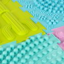 Mata sensoryczna puzzle montessori do masażu stóp 8 elementów pastelowe Kik Sp. z o. o. Sp. k.