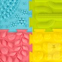 Mata sensoryczna puzzle montessori do masażu stóp 8 elementów pastelowe Kik Sp. z o. o. Sp. k.