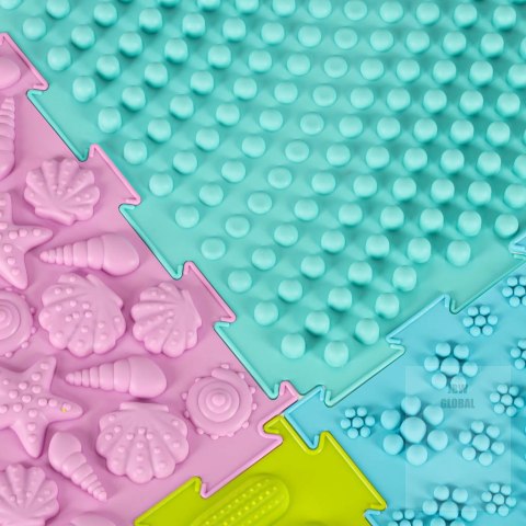Mata sensoryczna puzzle montessori do masażu stóp 8 elementów pastelowe Kik Sp. z o. o. Sp. k. Mata sensoryczna puzzle montessori do masażu stóp 8 elementów pastelowe Kik Sp. z o. o. Sp. k.