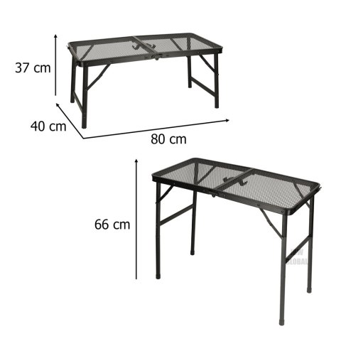 Stół stolik turystyczny LUARO kempingowy cateringowy składany 80 x 40 x 66 x 37 cm Kik Sp. z o. o. Sp. k. Stół stolik turystyczny LUARO kempingowy cateringowy składany 80 x 40 x 66 x 37 cm Kik Sp. z o. o. Sp. k.