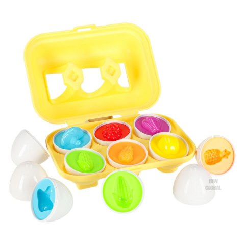 Układanka edukacyjna sorter dopasuj kształty jajka montessori owoce warzywa 6szt Kik Sp. z o. o. Sp. k. Układanka edukacyjna sorter dopasuj kształty jajka montessori owoce warzywa 6szt Kik Sp. z o. o. Sp. k.