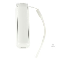 Wiatrak biurkowy wentylator mini ręczny składany wiatraczek przenośny USB biały Kik Sp. z o. o. Sp. k.
