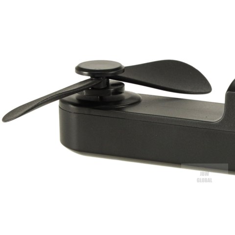 Wiatrak biurkowy wentylator mini ręczny składany wiatraczek przenośny USB czarny Kik Sp. z o. o. Sp. k. Wiatrak biurkowy wentylator mini ręczny składany wiatraczek przenośny USB czarny Kik Sp. z o. o. Sp. k.