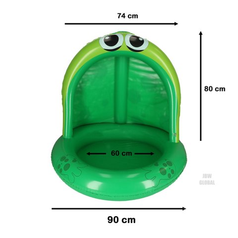 Basen dmuchany ponton z daszkiem żaba żabka 95cm Basen dmuchany ponton z daszkiem żaba żabka 95cm