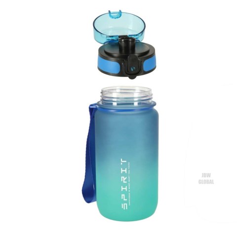 Butelka na wodę bidon ze słomką uchwytem sportowy 600ml niebiesko-zielony Kik Sp. z o. o. Sp. k. Butelka na wodę bidon ze słomką uchwytem sportowy 600ml niebiesko-zielony Kik Sp. z o. o. Sp. k.