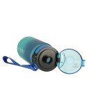 Butelka na wodę bidon ze słomką uchwytem sportowy 600ml niebiesko-zielony Kik Sp. z o. o. Sp. k.