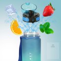 Butelka na wodę bidon ze słomką uchwytem sportowy 600ml niebiesko-zielony Kik Sp. z o. o. Sp. k.