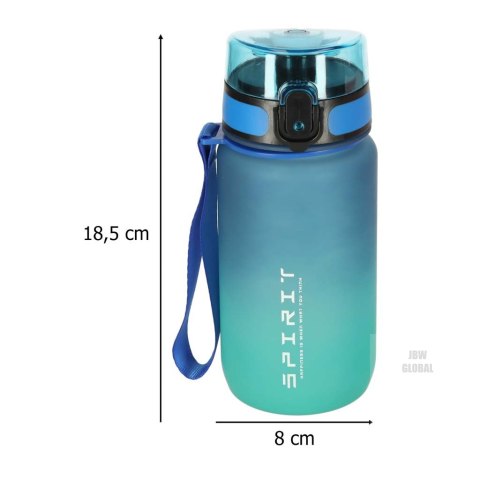 Butelka na wodę bidon ze słomką uchwytem sportowy 600ml niebiesko-zielony Kik Sp. z o. o. Sp. k. Butelka na wodę bidon ze słomką uchwytem sportowy 600ml niebiesko-zielony Kik Sp. z o. o. Sp. k.