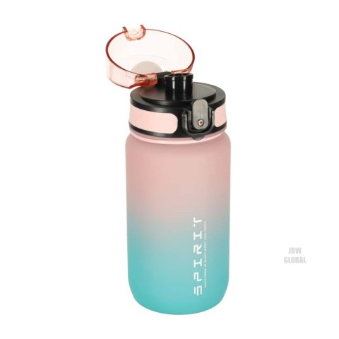 Butelka na wodę bidon ze słomką uchwytem sportowy 600ml różowo-niebieski Kik Sp. z o. o. Sp. k. Butelka na wodę bidon ze słomką uchwytem sportowy 600ml różowo-niebieski Kik Sp. z o. o. Sp. k.