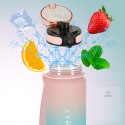Butelka na wodę bidon ze słomką uchwytem sportowy 600ml różowo-niebieski Kik Sp. z o. o. Sp. k.