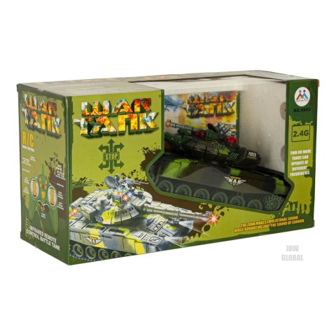 Czołg zdalnie sterowany na pilota RC War Tank 9993 2.4 GHz kamuflaż leśny Czołg zdalnie sterowany na pilota RC War Tank 9993 2.4 GHz kamuflaż leśny