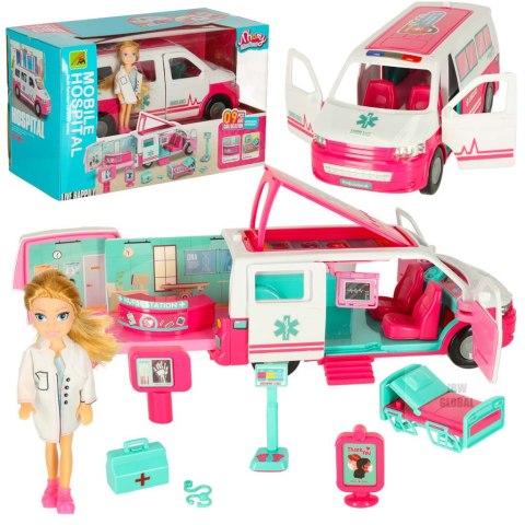 Karetka pogotowia ambulans mobilny szpital lalka akcesoria Kik Sp. z o. o. Sp. k.